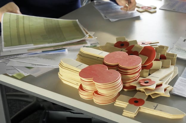 Allocating tributes to the correct field of remembrance and plot