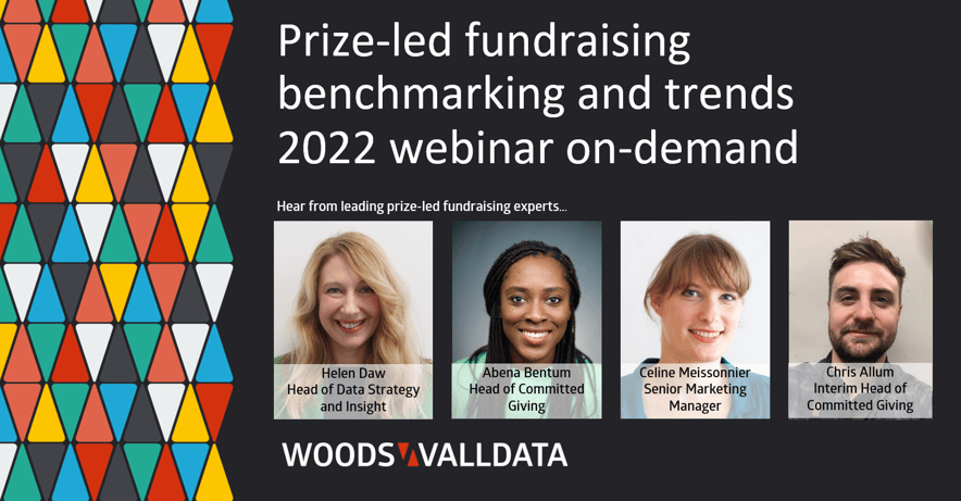 Woods Valldata Prize-led Fundraising Benchmarking and Trends Webinar 2022 On Demand