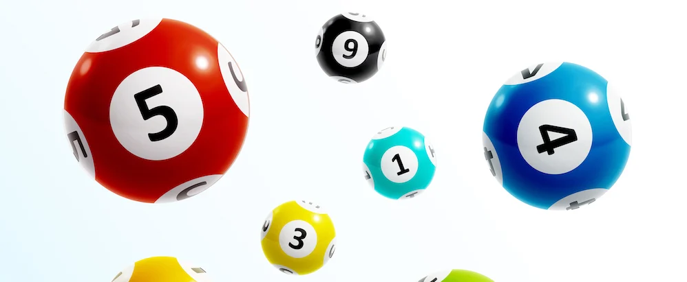 an assortment of lottery balls